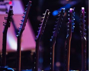 A shot of the guitar rack!